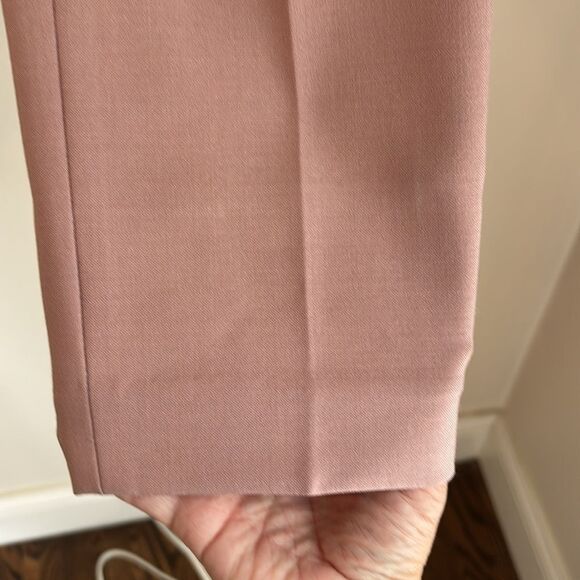 J. Crew cropped Dusty Pink Mauve Trousers work dressy women pants 6 wool blend - Picture 8 of 15
